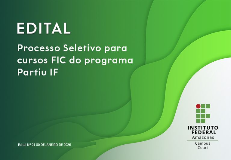 Processo Seletivo para cursos FIC do programa Partiu IF